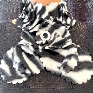 Handmade fleece scarf